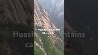 Cable way to the west peak china mountains cablecar height wild tallestpeak highpass peaks [upl. by Basso]