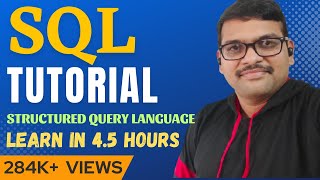 SQL TUTORIALS FOR BEGINNERS IN 45 HOURS  STRUCTURED QUERY LANGUAGE TUTORIALS  DBMS [upl. by Thelma824]