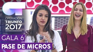 COMIÉNDOTE A BESOS  Ana Guerra y Mireya  Primer pase de micros para la Gala 6  OT 2017 [upl. by Zed]