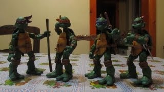 ESPAÑOL TORTUGAS NINJA  NECA  full color  figures  review [upl. by Seiuqram]