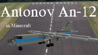 Antonov An12 transport plane in Minecraft [upl. by Dario60]