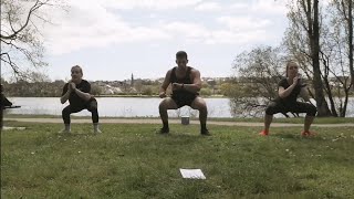 FIT TRAINING 13  CARDIO ET RENFO  35mins  Chloé Harmony et Adrien [upl. by Nnylrac]