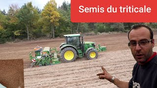 Semis des céréales 2019 triticale N°33 [upl. by Bang]