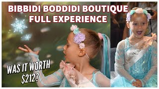 BIBBIDI BOBBIDI BOUTIQUE Full Experience 2023  Magic Kingdom BBB First Time Elsa Makeover [upl. by Mathias]