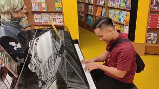 RK playing piano at Book Xcess Lalaport KL [upl. by Indira]