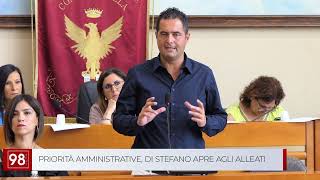 PRIORITÀ AMMINISTRATIVE DI STEFANO APRE AGLI ALLEATI [upl. by Ainyt]