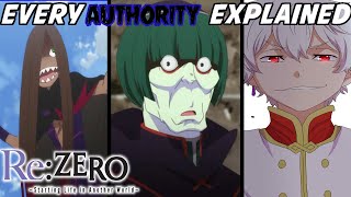 ReZero  Every Authority Explained [upl. by Acimat]