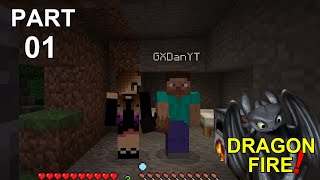 Minecraft Dragon Fire gameplay part 1 wGXDan [upl. by Gerius]