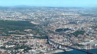 COCKPIT VIEW OF APPROACH AND LANDING AT LISBON RUNWAY 03 [upl. by Flodur408]