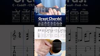 Check out this great sounding chord progression with tabs Grab your guitar and try it out [upl. by Shaw]