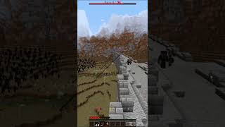 Defending Helms Deep on Minecraft LOTR mod minecraft lordoftherings shorts [upl. by Akerdna]