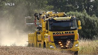 29072019  VN24  Trecker versinkt im Fluss  erster Einsatz für brandneuen Rotator [upl. by Lauritz]