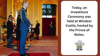 Prince William Hosts Investiture Ceremony at Windsor Castle Today [upl. by Nosauq]