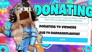 🔴PLS DONATE LIVE  GIVING ROBUX TO VIEWERS Roblox Giveaway REAL [upl. by Frey]