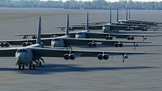 B52s barksdale AFB Microsoft flight simulator  msfs2020 [upl. by Rosdniw886]