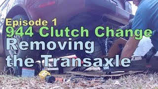 Porsche 944 Clutch Change Episode 1 Removing the Transaxle [upl. by Story323]