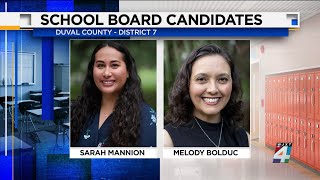 District 7 school board candidates share campaign goals as early voting begins in Duval County [upl. by Auhsaj]