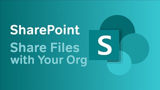 Microsoft SharePoint  How to Share a File with Everyone in Your Organisation [upl. by Libby]