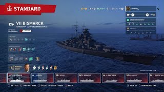 World of Warships Legends Bismarck VII  Notwalk [upl. by Aihtnamas]