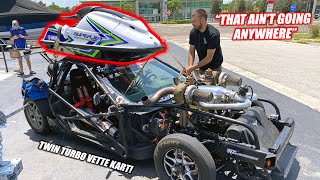 Finally Getting Leroy the Roof He Deserves Jet Ski Shopping w1500hp Corvette Kart [upl. by Morrie140]