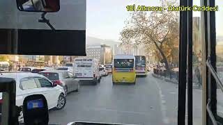 18İ Altınova  Atatürk Caddesi Ring Heykel Hatları [upl. by Yllas]