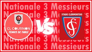 CL Cournon TT 1 VS Stade Clermontois TT 2  N3 05112022  Tennis de Table [upl. by Magnum]