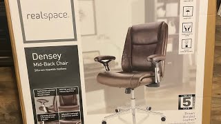 How to assemble realspace office chair from office max [upl. by Kielty407]