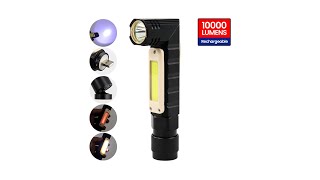 TaffLED Pocketman Senter LED Rotatable XPGCOB 10000 Lm 3189A  7RFL0NBK [upl. by Ulland145]