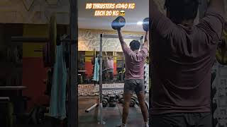 DB Thrusters 😎crossfit crossfitindia exercise weightlifting thruster fitness befit fitindia [upl. by Sargent]