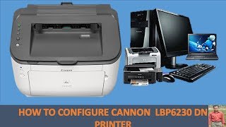 lan configure cannon 6230 printer  cannon lbp 6230 printer lan configuration [upl. by Barayon]