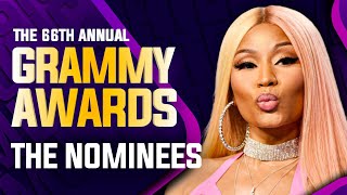 2024 GRAMMY Awards  NOMINEES Major amp Popular Categories [upl. by Wyly]