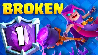 IM 1 IN THE WORLD 🌎🥇  Most BROKEN Clash Royale Deck [upl. by Ennaed]