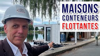 Maisons conteneurs flottantes modèles plans construction – Daniel Dargis entrepreneur Québec Canada [upl. by Safier357]