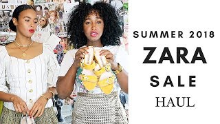 ZARA SALE HAUL  SUMMER 2018 [upl. by Kunkle]