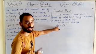 Covalent bonds amp its types  Chemical Bonding  Chapter 4 9th class [upl. by Awe]