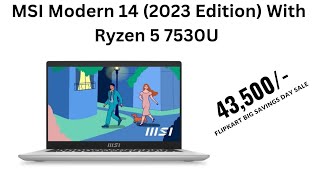 MSI MODERN 14 Ryzen 5 7530U C7M062INUrban Silver2023 Model Review [upl. by Aniratak139]