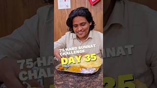 Topi Pehen Kar Khana Khana 😋  75 Hard Sunnat Challenge Day 35 😍 muzaffarruhani shorts [upl. by Latyrc193]