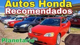 AUTOS HONDA RECOMENDADOS Tianguis de Autos usados el Planetario autos de mexico [upl. by Lacy51]