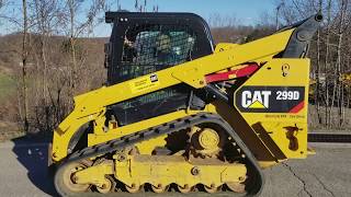 Caterpillar 299D Skid Steer Full Cab Air Stereo Quick Attach  ALL Options [upl. by Atikat]