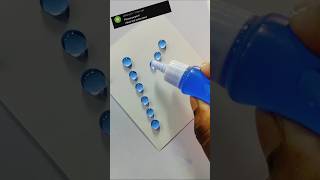 Water drop lettering S1025 art shorts viral handlettering [upl. by Alios305]