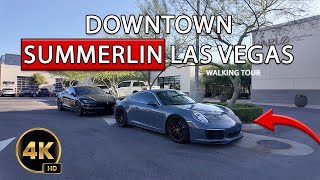 Downtown Summerlin Las Vegas  4K Walking Tour  August 2024 ☀️ [upl. by Bobbe]