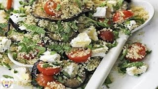 Aubergine couscous salad [upl. by Nyad]