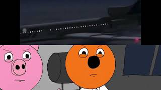 Bashkirian Airlines 2937 VS Lucella Airways 5793 CVR with Mayday and Roblox Piggy Animation [upl. by Karalee642]