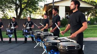 Blue Devils Drumline 2019 warmups solos HD Audio Multicam [upl. by Nitsugua355]