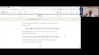 Shoftim  Book of the Judges Class 35 Chapter 17 part 2 [upl. by Kcirdahs555]