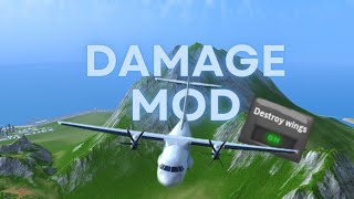 The new tfs damage panel mod 😱  Turboprop Flight Simulator mod made by VoAviation [upl. by Anitsua347]