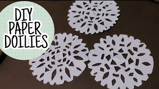 DIY Paper Doilies  easy homemade Paper Doilies [upl. by Nonnelg]