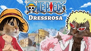 CAT MEMES  One Piece  Dressrosa  Luffy Vs Doflamingo [upl. by Nahem]