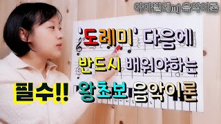 도레미 읽는 법 다음에 꼭꼭 알아야할 음악 이론 기초 악보는 방법 샾 플렛 반음 온음 배우기 악보 읽는 방법 왕 초보 특강 [upl. by Araem]