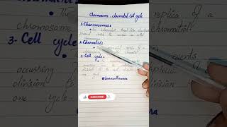 ChromosomeChromatidCell cycle definition biology biologyclass12 genetics ytshortsindia [upl. by Skees]